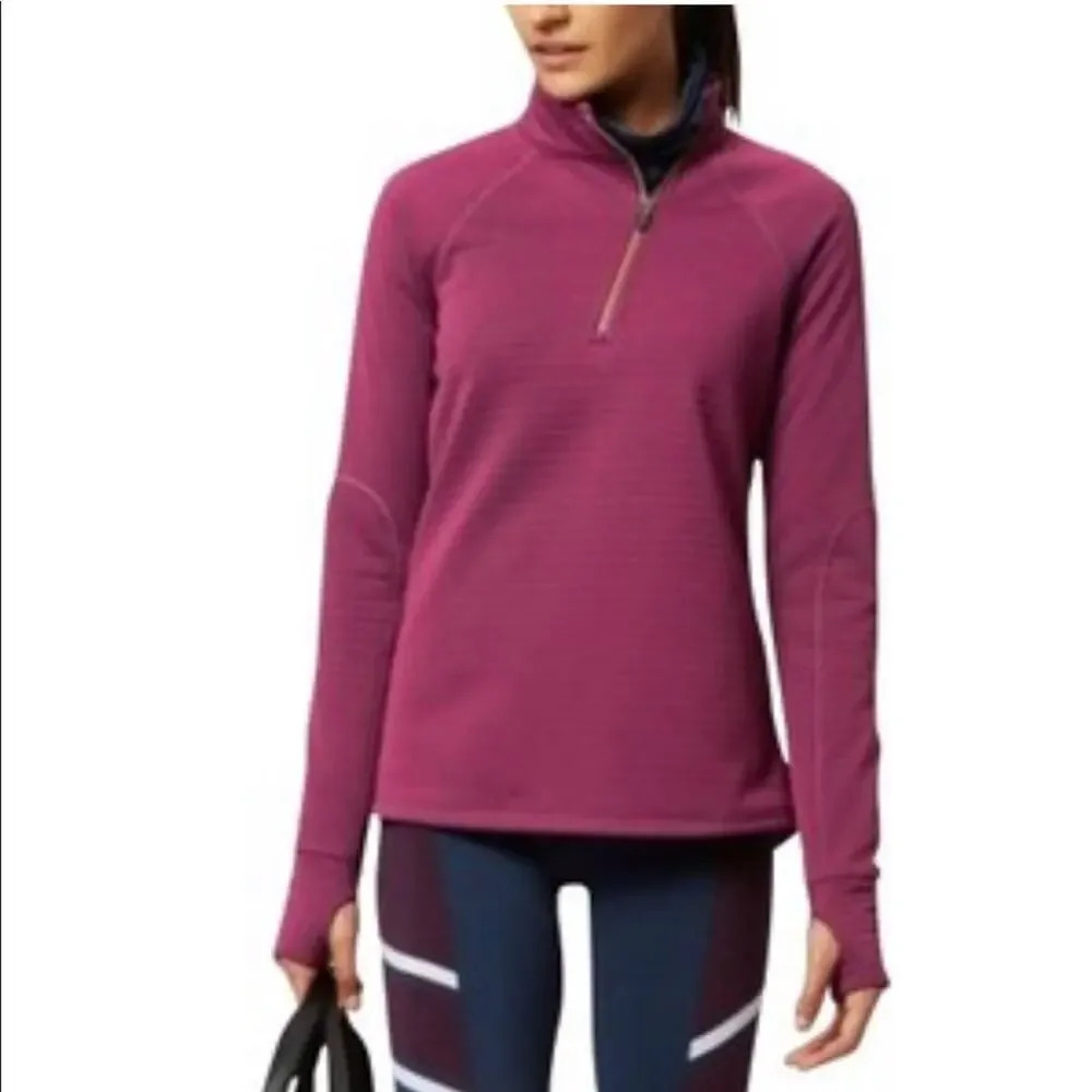 SWEATY BETTY Quarterpipe Fleece Lined Half Zip Pullover